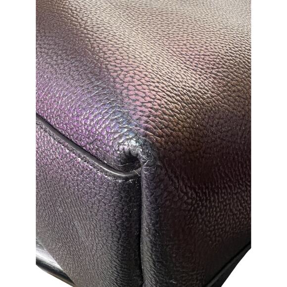 Coach Hologram Leather Open City Tote & Wallet Color Shifting Oil Slick F22550 - Picture 11 of 16